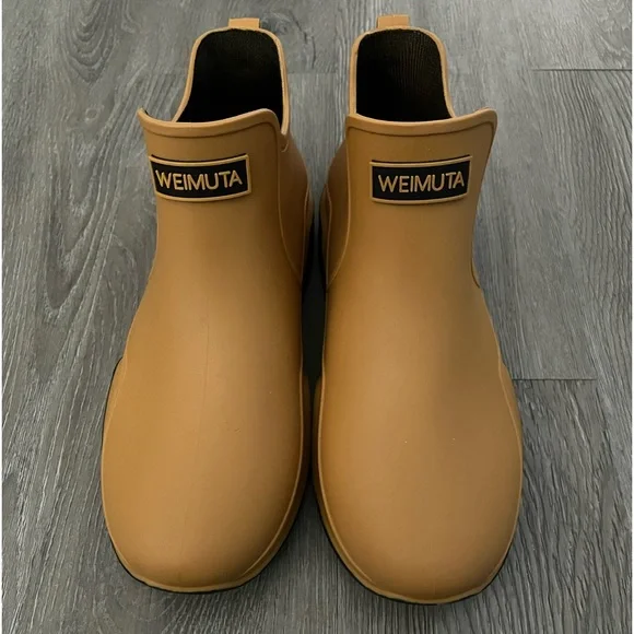Weimuta Women’s Rain Boots, Dark Yellow, Size 11 - Picture 4 of 5
